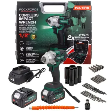 Гайковерт ударный аккумуляторный 1/2'' RockFORCE RF-PLIL-181B