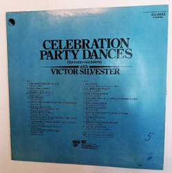 Винтажная виниловая пластинка Victor Silvester Celebration Party Dances (For Every Occasion) (India 1974)