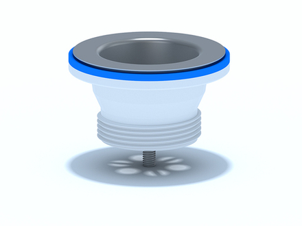 Выпуск 1 1/2 " с нержавеющейсеткой