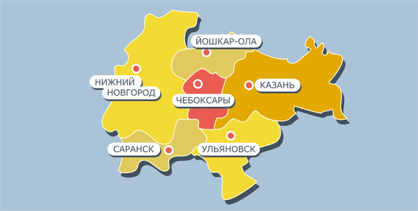 РЕГИОНЫ ГРАНИЧАЩИЕ С ЧУВАШСКОЙ РЕСПУБЛИКОЙ РЕГИОНЫ ГРАНИЧАЩИЕ С ЧУВАШСКОЙ РЕСПУБЛИКОЙ