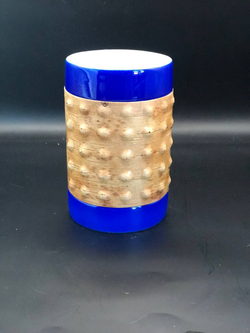 Кружка большая фарфоровая без ручки с берестой. Коллекция Dots (Пупырышки или Точки)