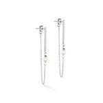 Серьги Coeur de Lion White-Silver 1113/21-1417