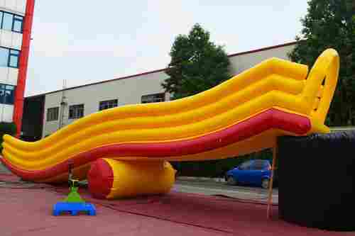 Водная горка «Девятый вал 3» для металлической опоры (вышки), 14×3×9 м