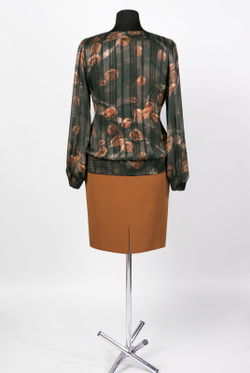 Блузка 3523ВЕ, Кофе #284Кофе093523ВЕ