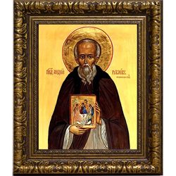 Андрей Рублев преподобный иконописец. Икона на холсте