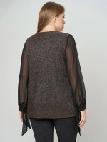 Блузка нарядная люрекс и шифон