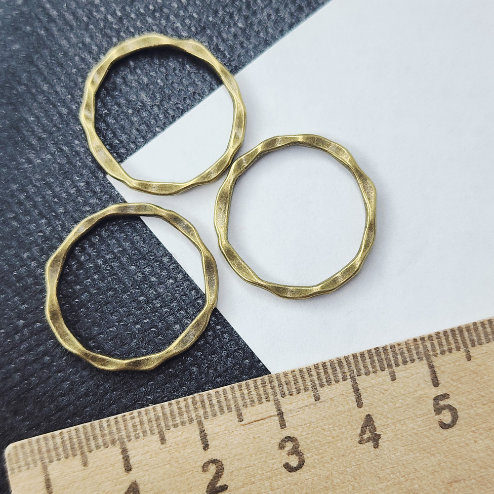 Кольцо коннектор, бижутерный сплав, р-р 22×1.5мм, штучно