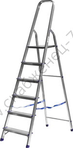 СИБИН 6 ступеней, 124 см, алюминиевая стремянка (38801-6)