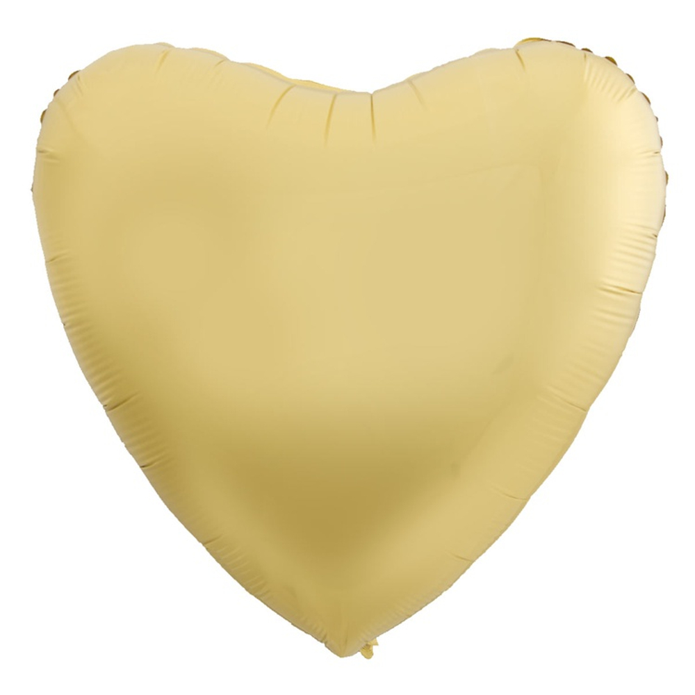 Шар фольгированный Сердце 45 см (Золотой)