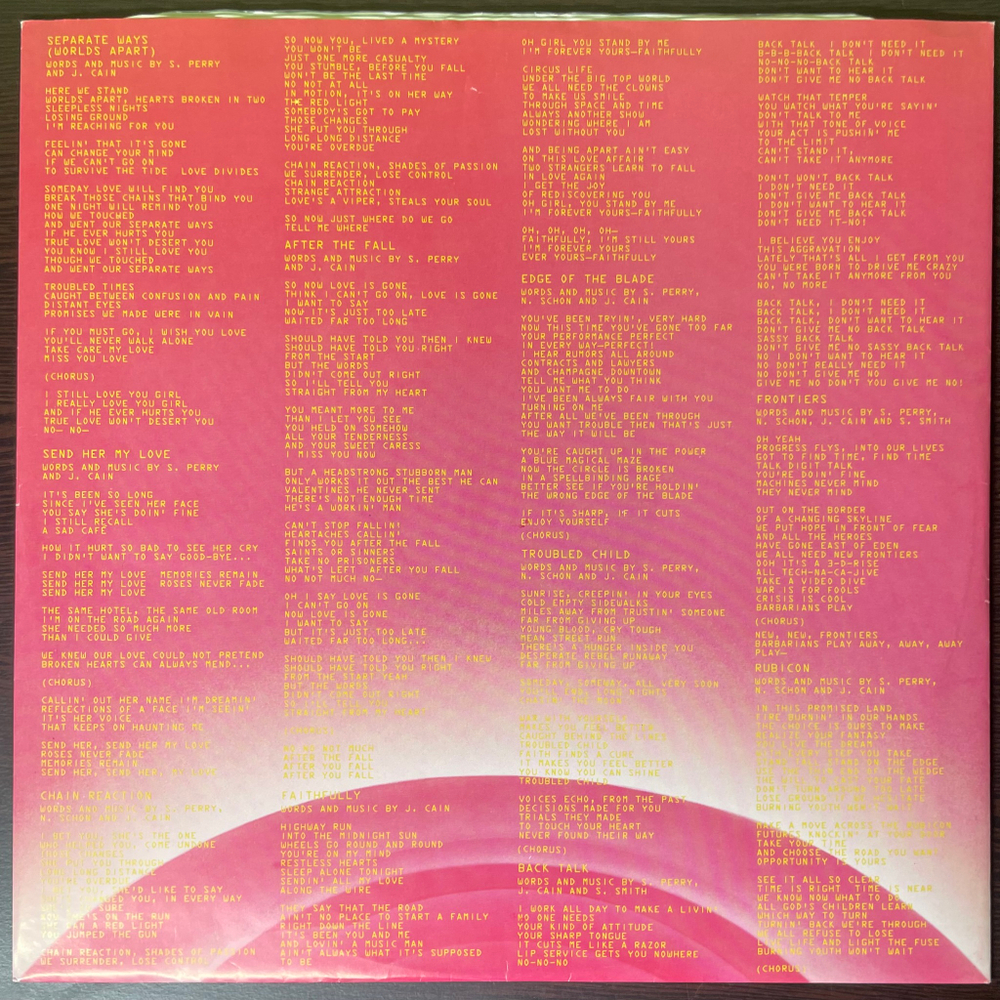 Journey ‎– Frontiers (Голландия 1983г.)