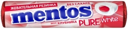 МЕНТОС жевательная клубника 15,5г*24шт., блок 288шт.