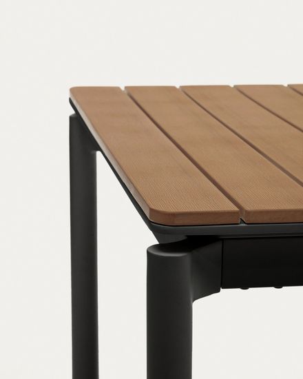 Canyelles Уличный раздвижной стол черный 140 (200) x 90 см Испания