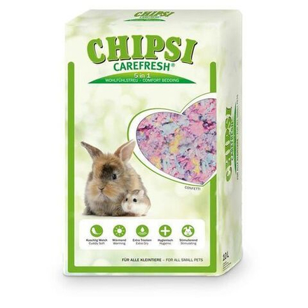 Наполнитель Chipsi Carefresh Confetti подстилка для мелких домашних животных и птиц, разноцветный, впитывающий 10 л