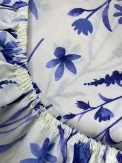 Простынь на резинке сатин Milky Garden "Sollia" 120x200 см