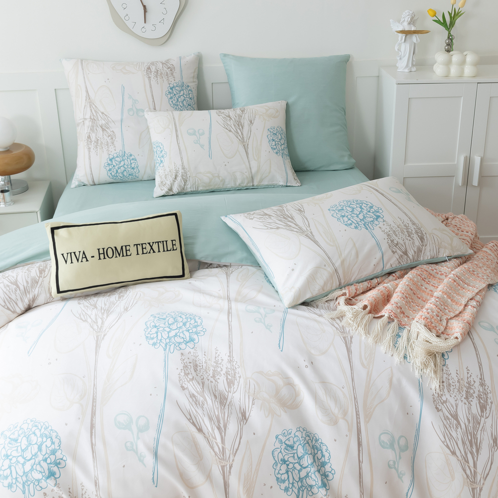 Комплект постельного белья Люкс Сатин 100% хлопок на резинке AR327