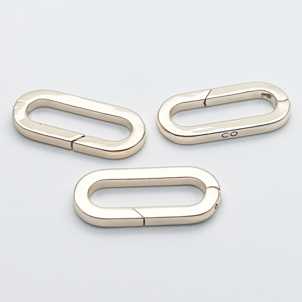 Замок-кольцо, цвет золото, размер 24*11 мм, цена за 1 шт