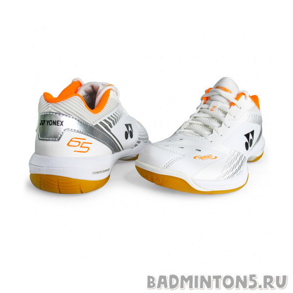 Кроссовки для бадминтона YONEX 65Z 3 Wide (White/Orange)