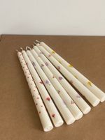 Свеча JIWA натуральная формовая "Long"с рисунком