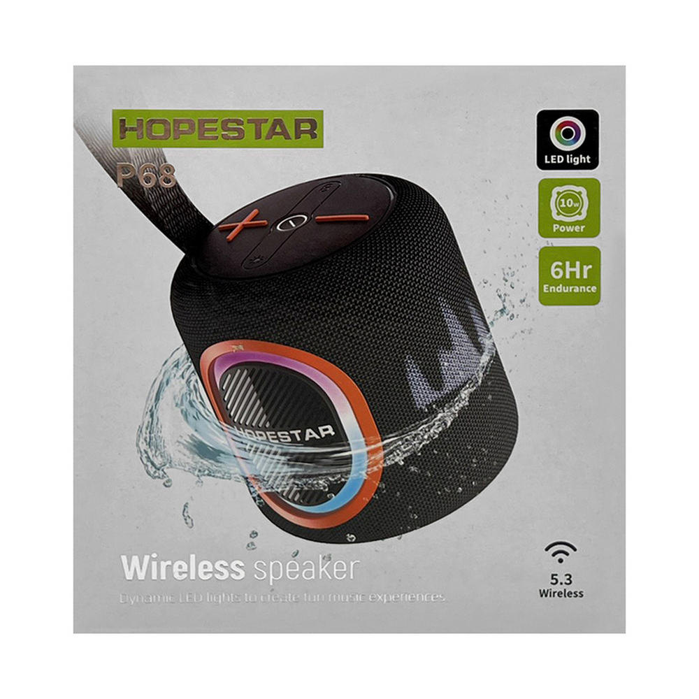 Беспроводная колонка Hopestar P68 Led light