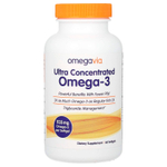 OmegaVia, ультраконцентрат омега-3, 1135 мг, 60 капсул