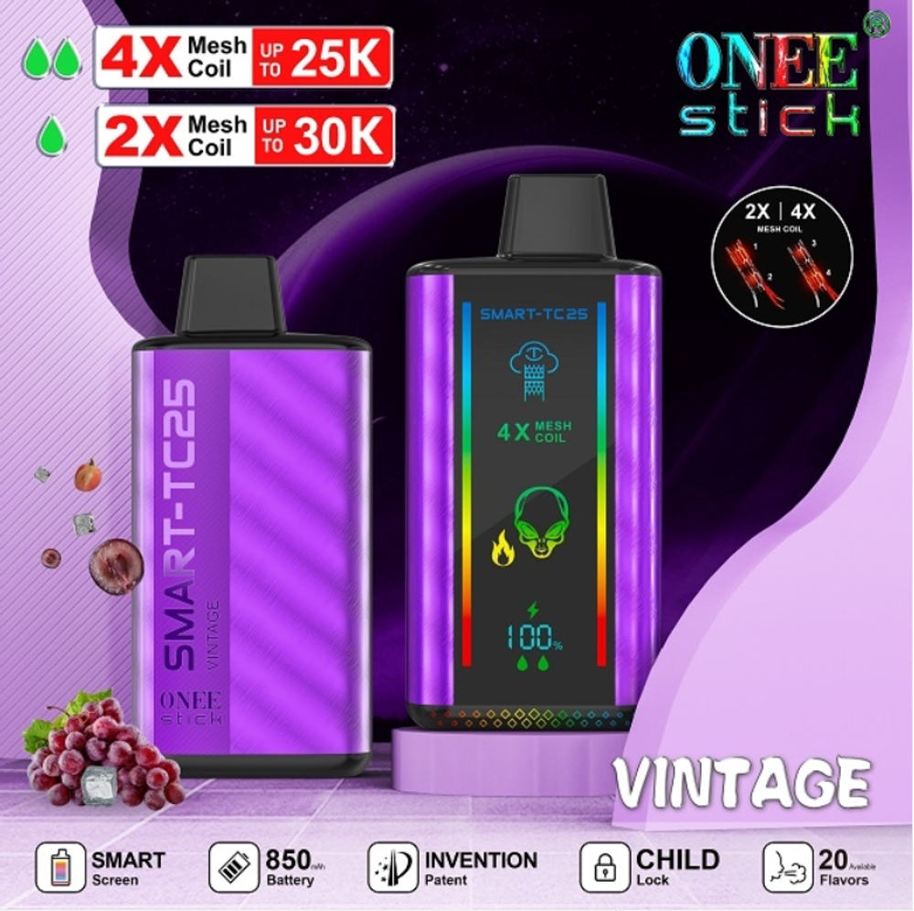 Kangvape TC25K Vintage - виноградный лёд 25000 затяжек 20мг Hard (2% Hard)