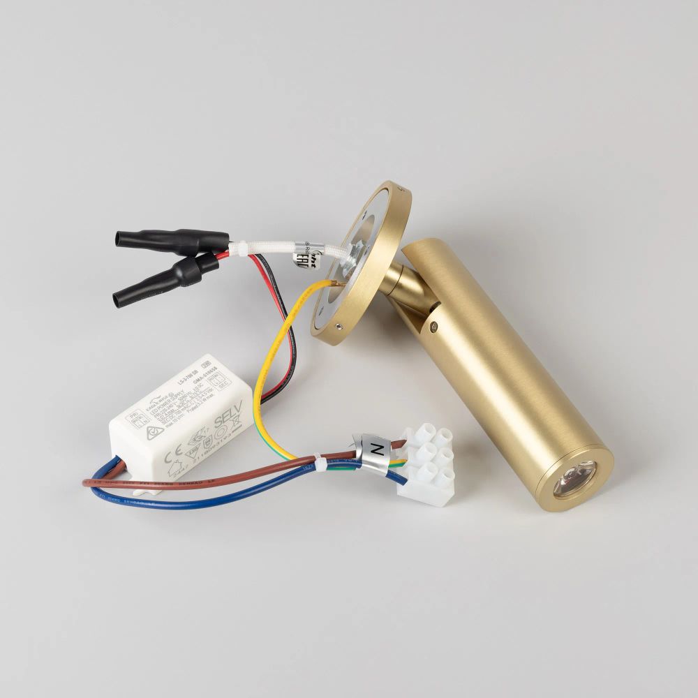 Светильник SP-READER-NB-R60-3W Warm3000 (GD, 20 deg, 230V) (Arlight, IP20 Металл, 3 года) 053095