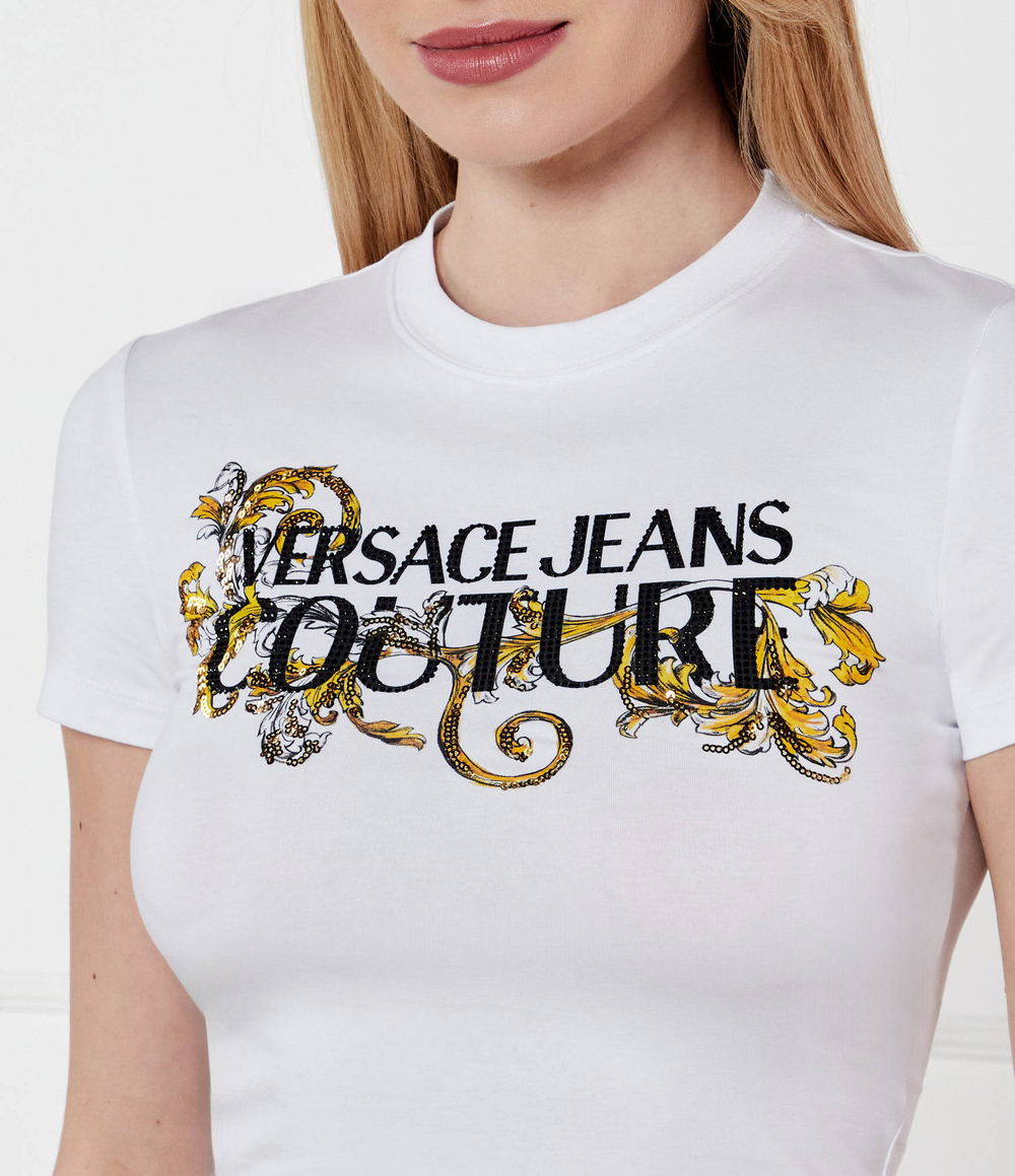 Футболка Versace Jeans Couture - белый(78HAHC05CJ02C)