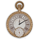 «Vintage Pocket-Dual» – настенные часы в стиле карманных 45×33 см