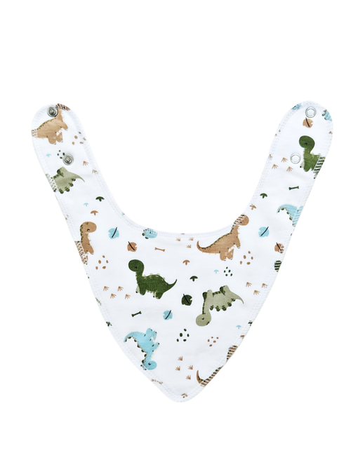 Двусторонний нагрудник Динозаврики (0-12 мес)