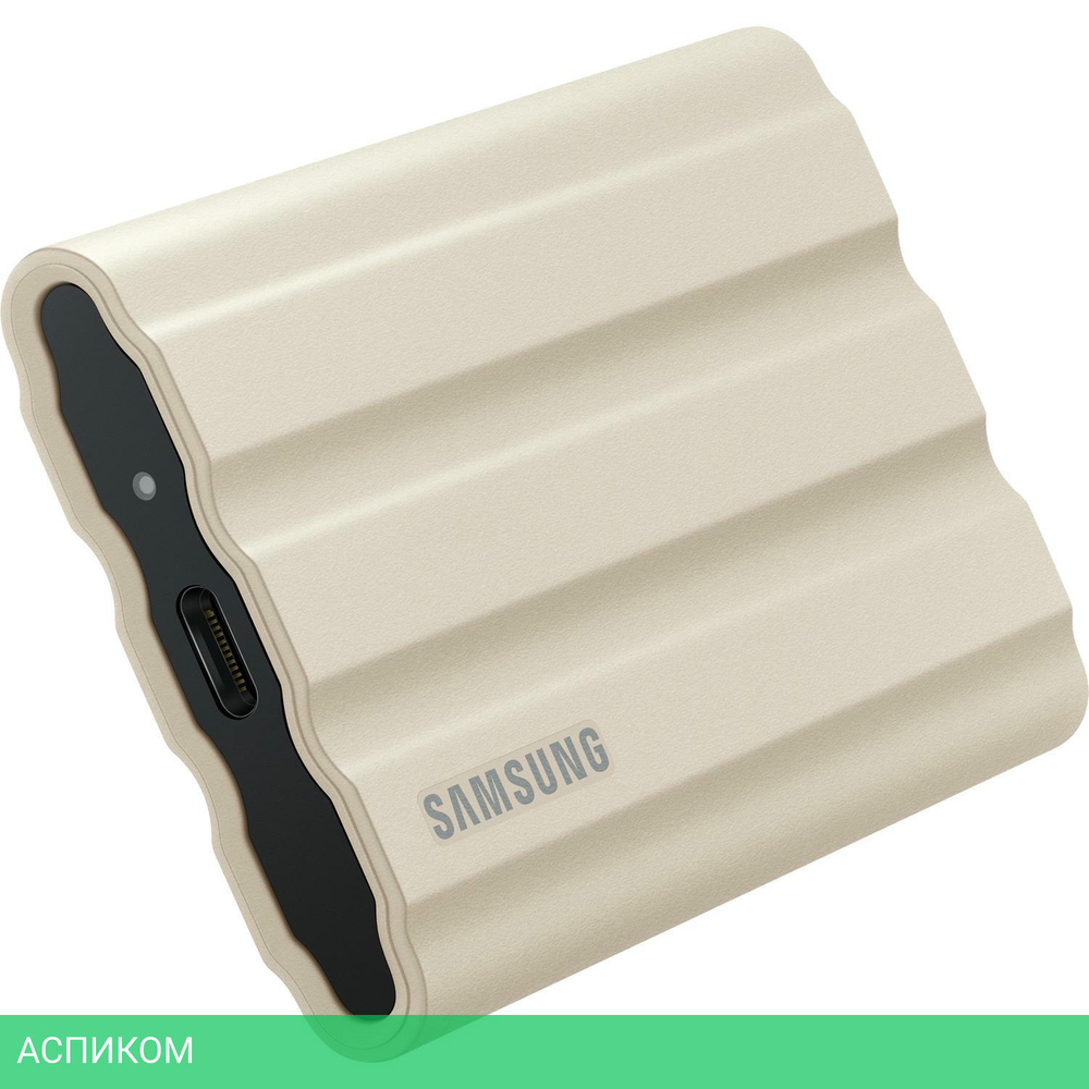 Внешний накопитель Samsung T7 Shield 2TB бежевый (MU-PE2T0K/WW)
