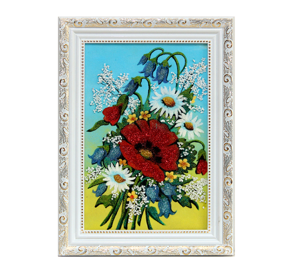 Картина №3 " Полевой букет " 25-35см вес 400гр.