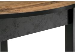 Стол Шен 90(119)х90х74 черный / дуб вотан