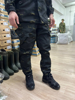 Костюм горка 6 весна-лето лайт / чёрный мультикам 2