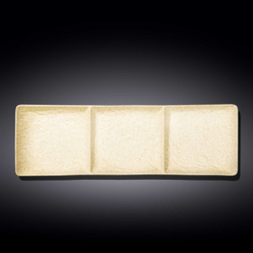 Менажница 3-х секц. 405*130 мм. Сэнд Wilmax