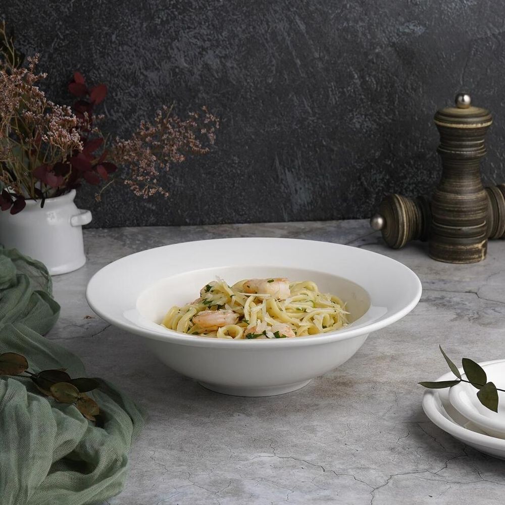 Тарелка глубокая 500 мл d 21 см h6,5 см белая фарфор P.L. Proff Cuisine [4]