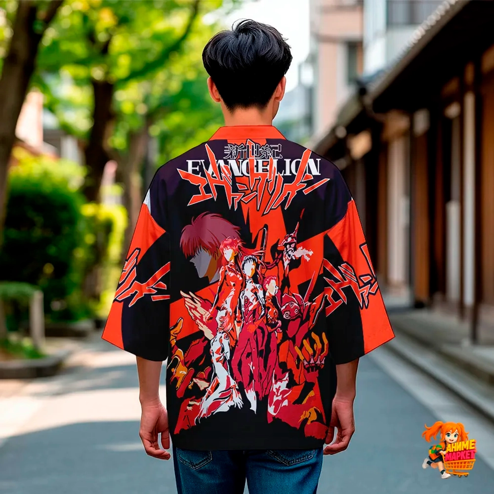 Рубашка хаори японская Евангелион