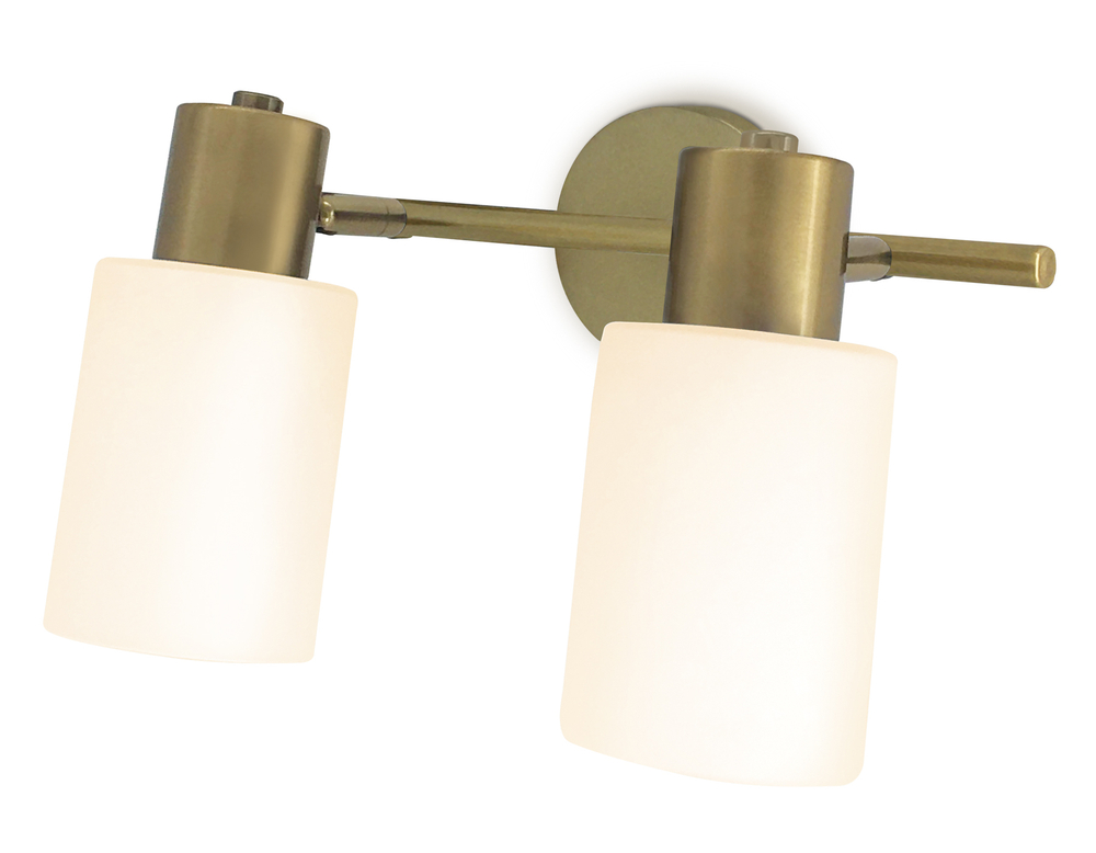 TR3969/2 BS/FR латунь/белый матовый  E27*2 max 40W 260*80*210