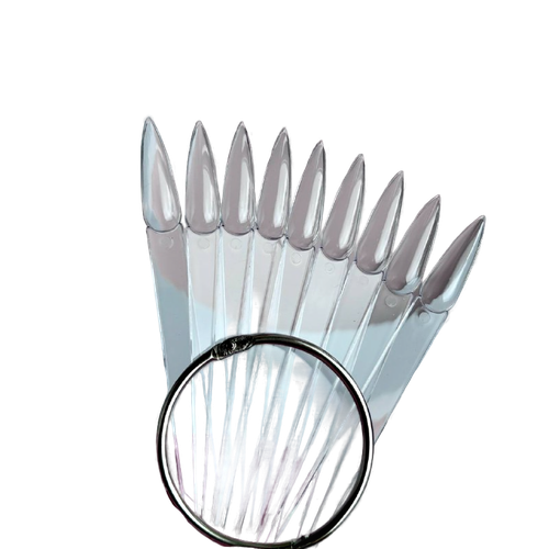 Палитра на кольце миндаль прозрачная Pink House, 50 шт