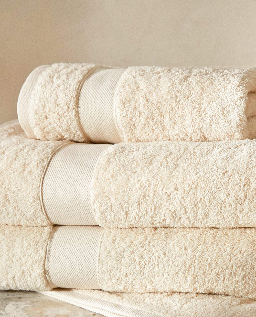 ZARA HOME ПОЛОТЕНЦЕ ИЗ ХЛОПКА ВЫСШЕГО КАЧЕСТВА, КАМЕННО-СЕРЫЙ