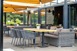 "Капучино" диван из искусственного ротанга трехместный, цвет графит