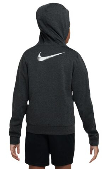 Кофта для мальчика теннисная Nike Therma-FIT Multi+ Full-Zip Training Hoodie - черный
