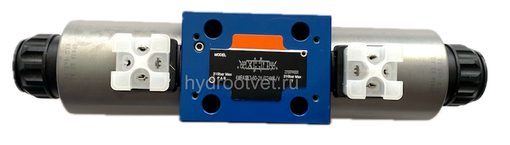 4WRA10E1-30-2X/G24K4/V - Пропорциональный распределитель без встроенного электронного усилителя Ду10, номинальный расход 30 л/мин, схема E1-