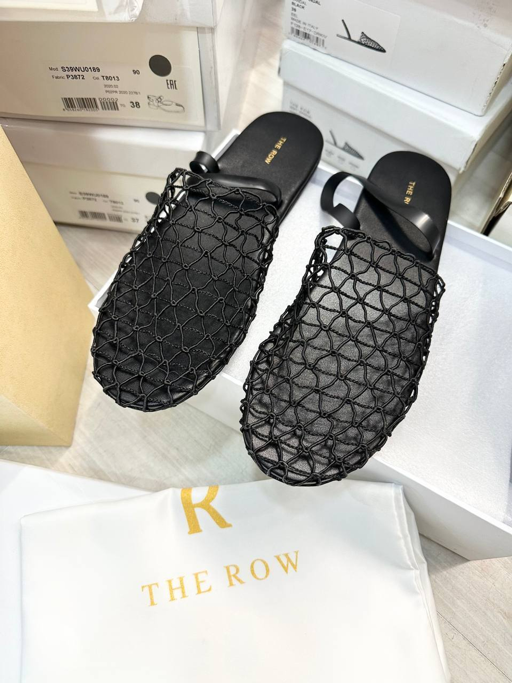 Шлепанцы The Row, арт. 714412