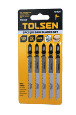 Набор полотен лобзиковых по дереву TOLSEN T101BR HCS 10TPI 100мм 5шт. 76805
