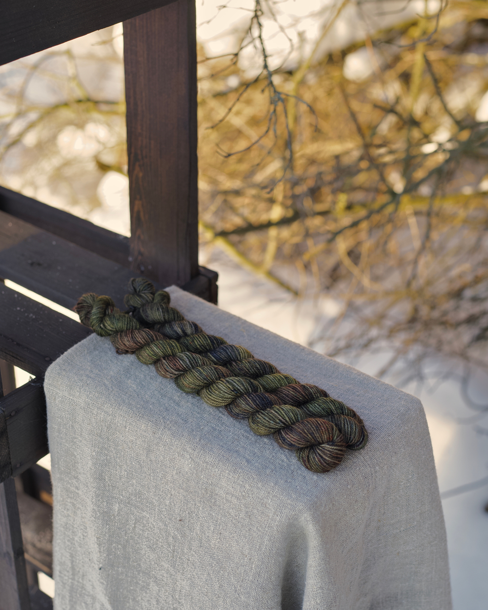 Носочная пряжа с пухом яка "Горная долина" (мини)