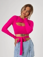 Кроп топ с завязками летний