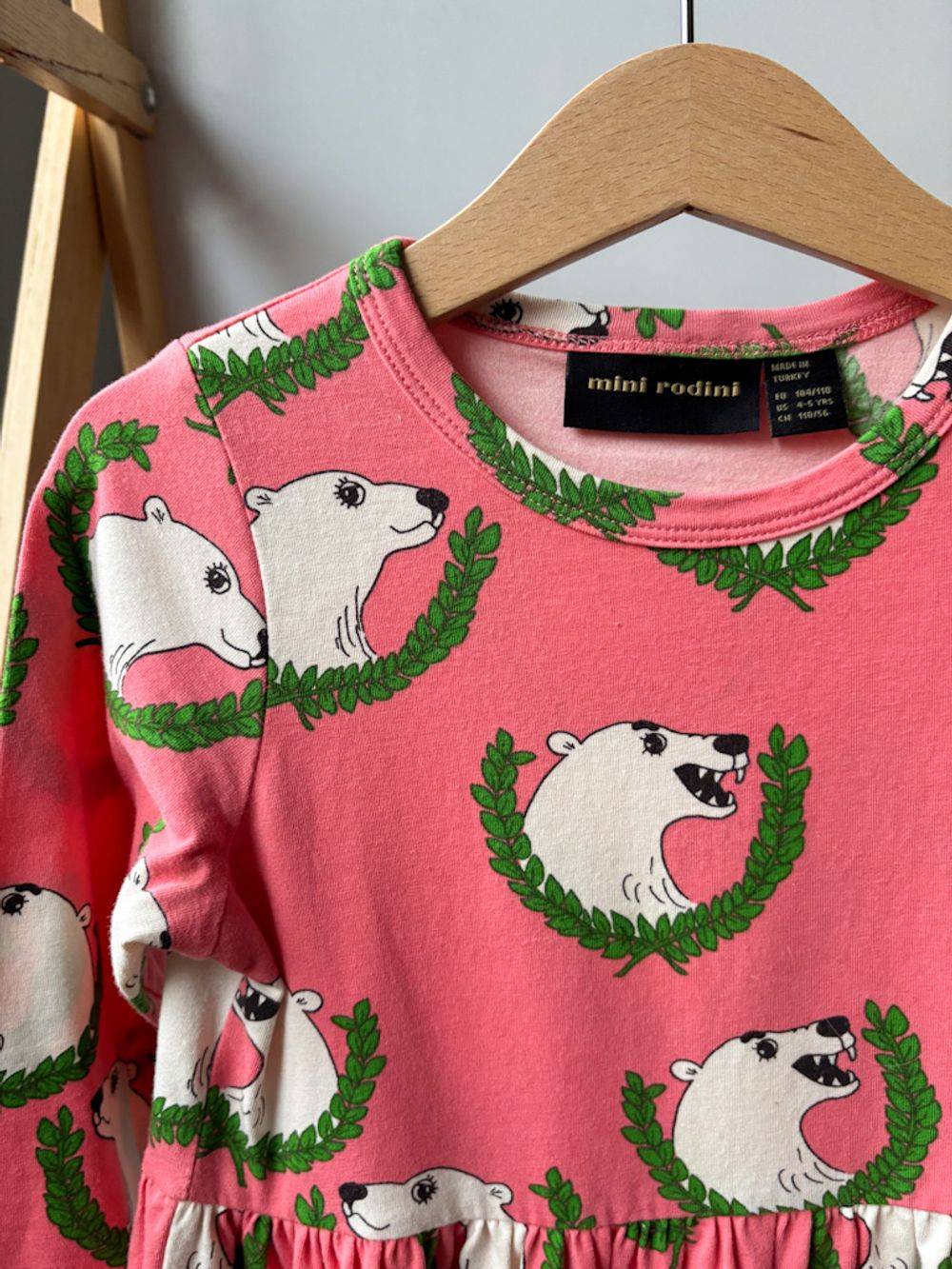 Хлопковое платье Mini Rodini, 110