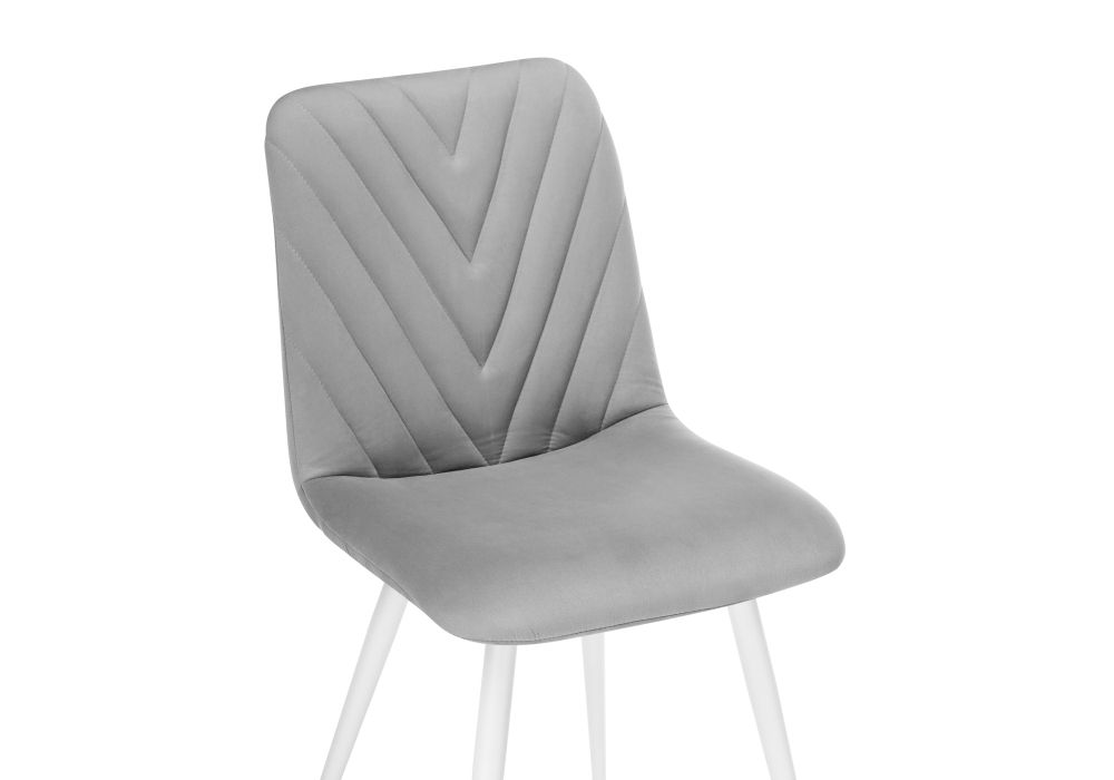 Стул на металлокаркасе Ральф светло-серый / белый