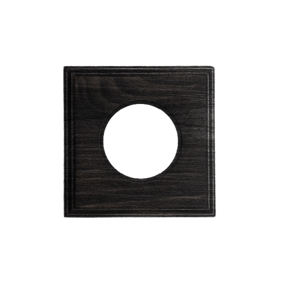 Рамка 1 постовая для скрытого монтажа (дерево, Угольно-черный) BF4-610-119