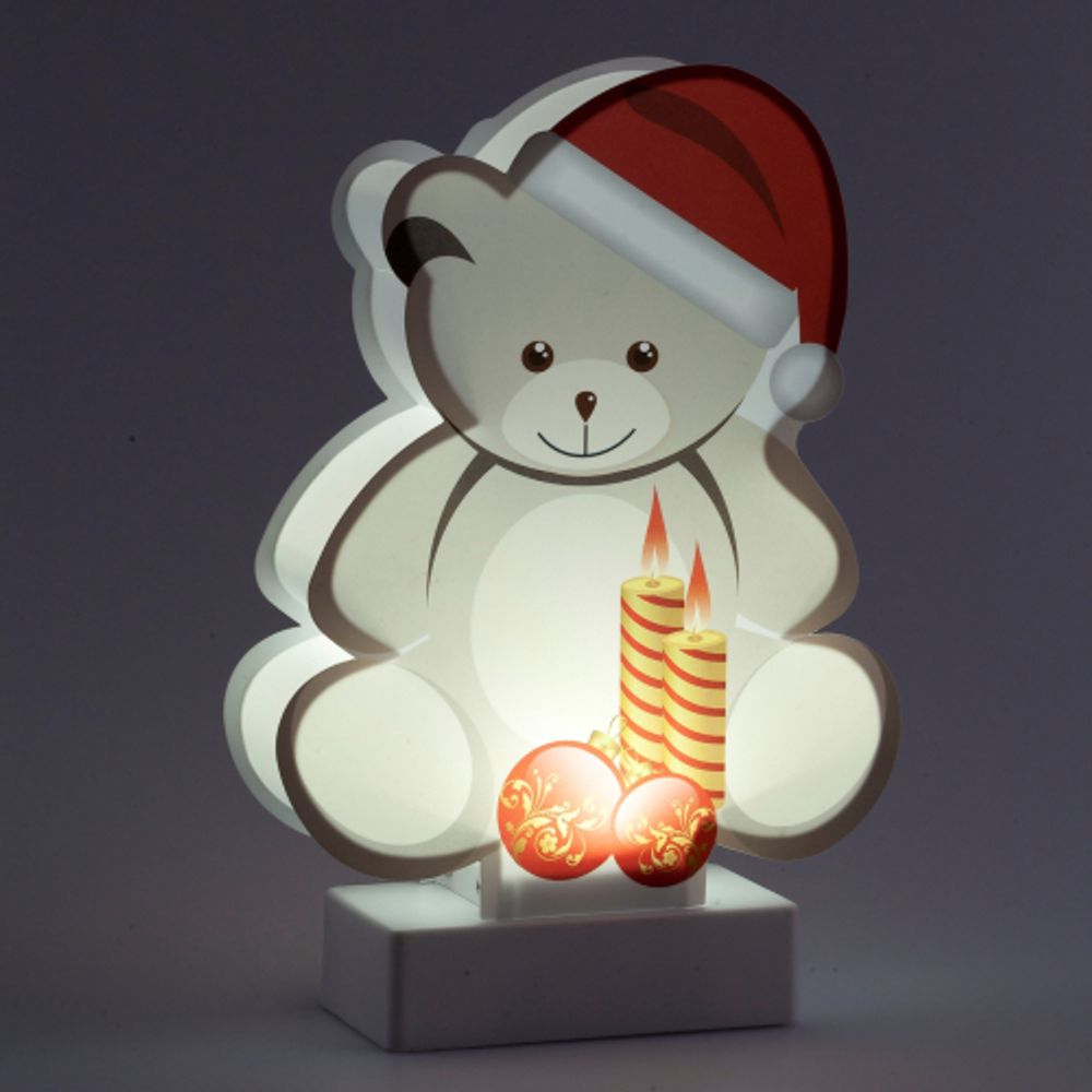 Светодиодная новогодняя фигура ЭРА EGNDS-07 Мишка 1 LED